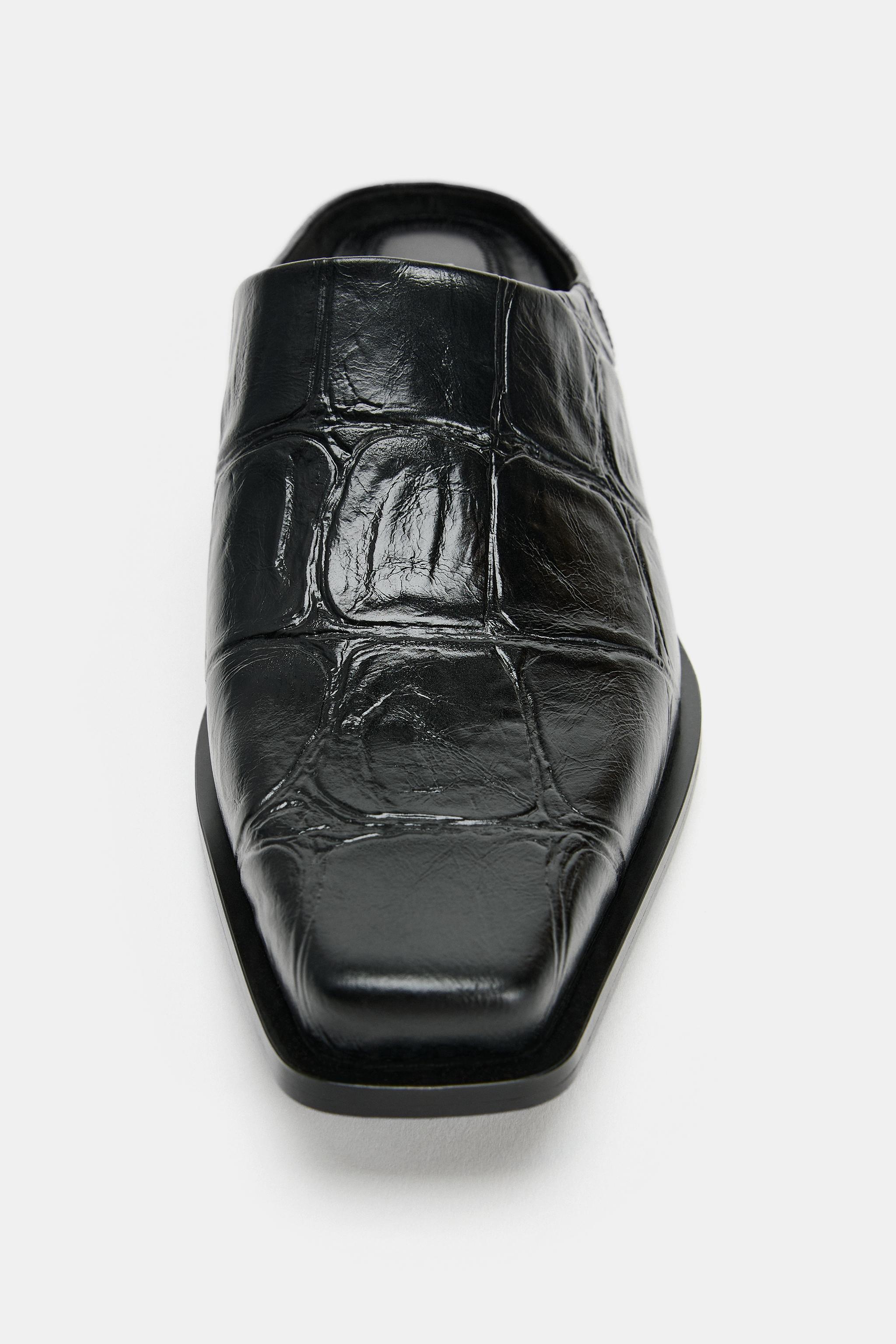 MULES À TALONS IMPRIMÉ